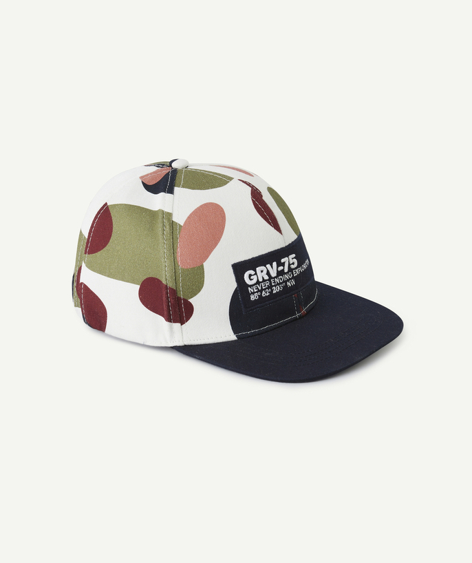   - casquette garçon à l'imprimé coloré et patch brodé