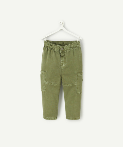 CategoryModel (8821755314318@1434)  - pantalon droit cargo bébé garçon en viscose responsable vert