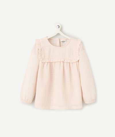 CategoryModel (8821752103054@1724)  - blouse manches longues bébé fille en coton bio rose pâle