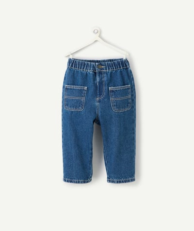 CategoryModel (8821755019406@95)  - pantalon droit bébé garçon en denim low impact bleu marine