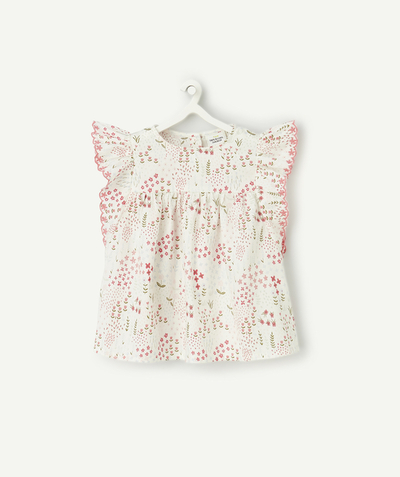 CategoryModel (8821752201358@55)  - blouse bébé fille en coton bio imprimé fleuri et détails brodés