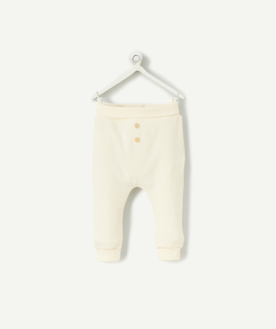 CategoryModel (8825911935118@464)  - legging bébé en coton bio blanc côtelé