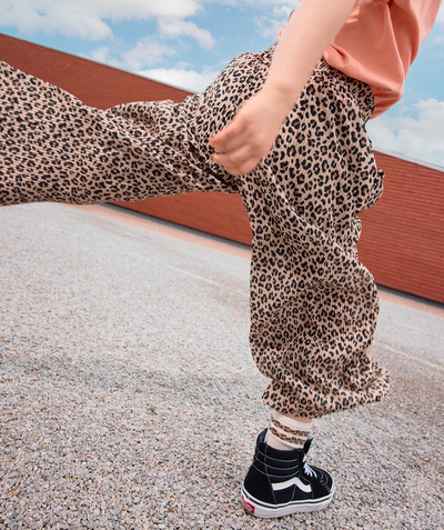 CategoryModel (8825060229262@31504)  - pantalon large fille en fibres recyclées imprimé léopard