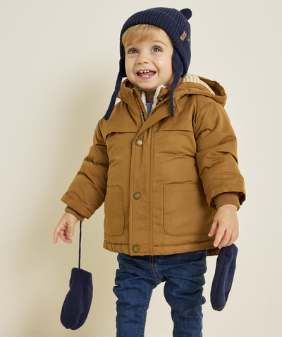 CategoryModel (8825488015502@8)  - parka 2 en 1 gilet sans manches bébé garçon marron et en sherpa