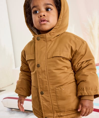 CategoryModel (8821752889486@5611)  - 2 in 1 parka mouwloos vest baby jongen bruin en sherpa