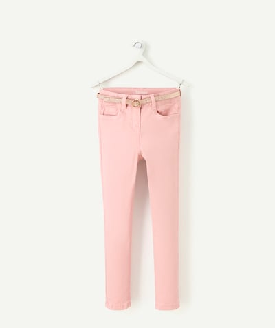 CategoryModel (8821758460046@1311)  - pantalon skinny fille lage impact roze met ceinture