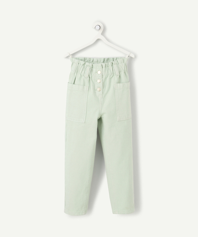 CategoryModel (8821758460046@1311)  - pantalon slouchy fille en fibres recyclées vert pastel
