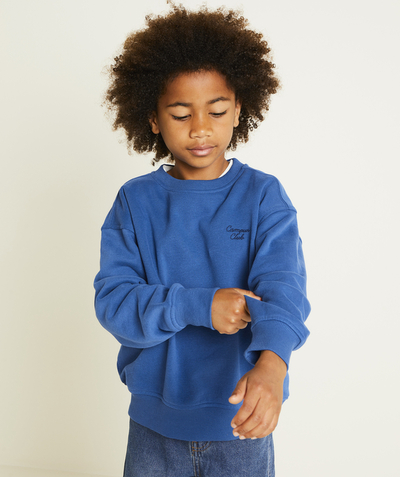 CategoryModel (8821764522126@5302)  - jongenssweater met lange mouwen van gerecyclede vezels, koningsblauw