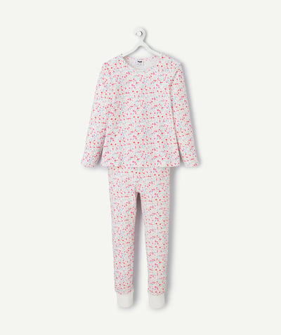CategoryModel (8821764587662@20399)  - pyjama fille en coton bio imprimé fleuri rose