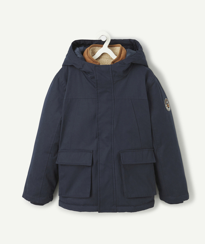 CategoryModel (8824666751118@2849)  - 3-in-1 omkeerbaar donsjack zonder mouwen voor jongens in marineblauw en sherpa