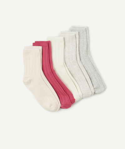 CategoryModel (8824928993422@14)  - Lot de 5 chaussettes fille en coton bio