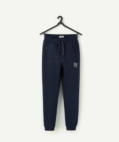 CategoryModel (8821766258830@3365)  - pantalon de jogging garçon en fibres recyclées bleu marine