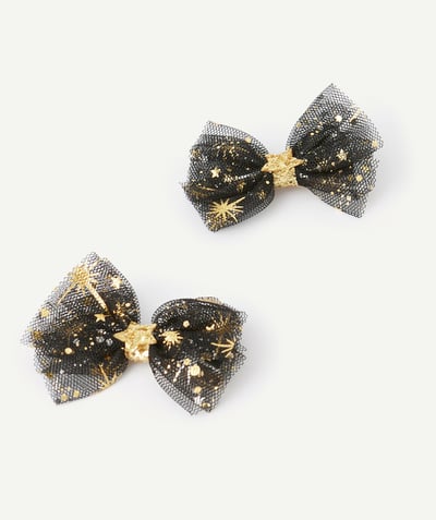 CategoryModel (8821759934606@698)  - Barrettes fille en tulle noir étoilé