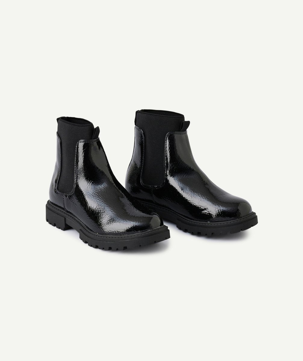   - bottes montantes fille noir avec élastique