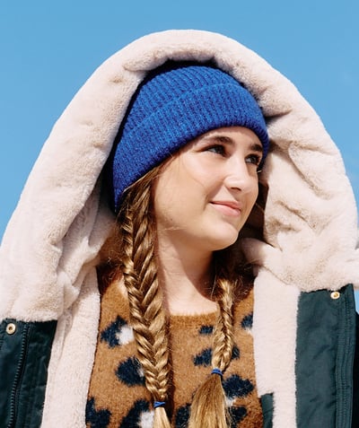 CategoryModel (8824765677710@340)  - Bonnet fille en fibres recyclées bleu