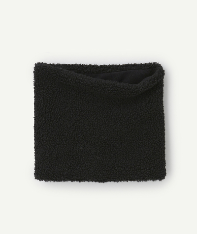 CategoryModel (8821765931150@929)  - Snood garçon en fibres recyclées et sherpa noir