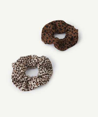 CategoryModel (8824928927886@20)  - Set van 2 scrunchies met luipaardprint en bruin voor meisjes