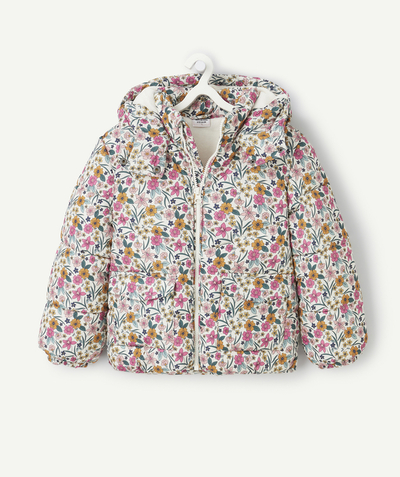 CategoryModel (8825586450574@79)  - Doudoune fille imprimé floral avec capuche