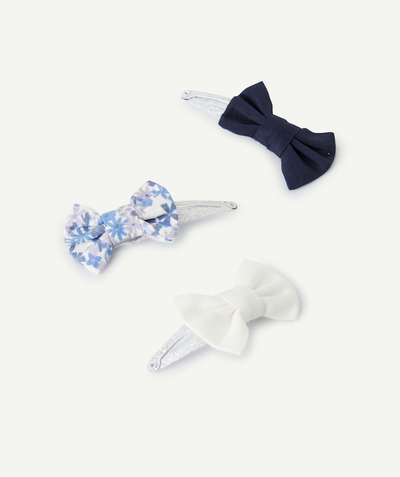 CategoryModel (8825682722958@5)  - lot de 3 barrettes bébé fille avec noeuds unis et imprimés