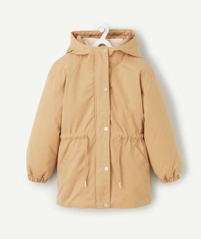 CategoryModel (8821761573006@30893)  - parka fille 3 en 1 doudoune sans manches réversible beige et light gold