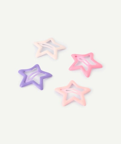 CategoryModel (8821753348238@44286)  - Lot de 4 barrettes bébé fille étoiles rose et violet