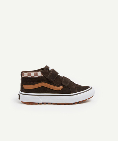 CategoryModel (8821765931150@929)  - BASKETS MI-MONTANTES ENFANT KAKI MARRON ET DAMIER SK8