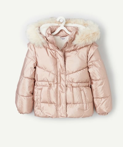 CategoryModel (8821764587662@21033)  - Doudoune fille rose gold avec capuche