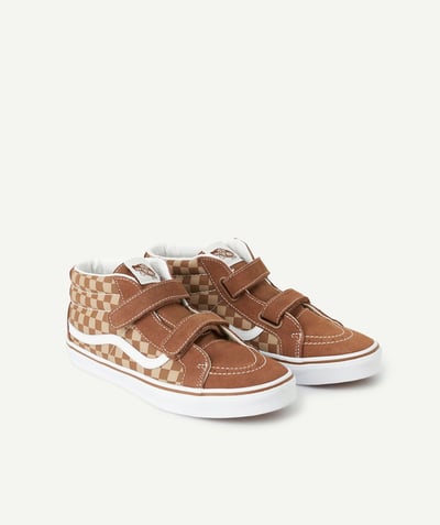 CategoryModel (8825060655246@19)  - BASKETS MI-MONTANTES ADO IMPRIMÉES DAMIER MARRON SK8 REISSUE V