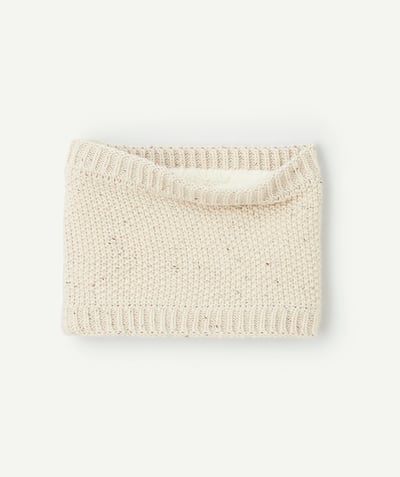 CategoryModel (8821755838606@31916)  - snood tricot bébé garçon en fibres recyclées beige