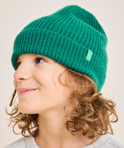 CategoryModel (8824928993422@14)  - Bonnet garçon en fibres recyclées vert