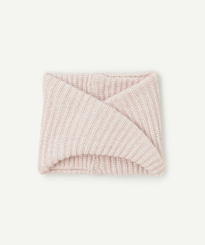 CategoryModel (8826174963854@121)  - Snood fille en fibres recyclées rose pâle