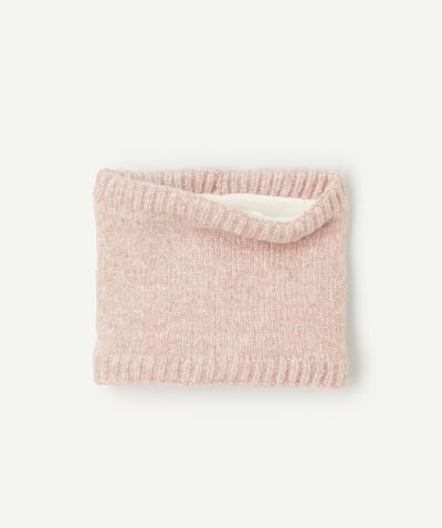 CategoryModel (8824765644942@326)  - Snood fille en fibres recyclées rose chiné