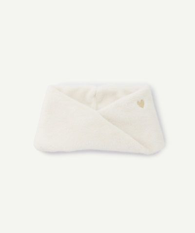 CategoryModel (8821754134670@245)  - Snood bébé fille en fibres recyclées tout doux blanc