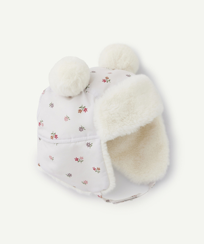 CategoryModel (8821753348238@44624)  - Chapka bébé fille en fibres recyclées imprimé floral