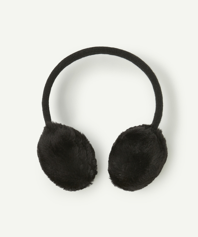 CategoryModel (8826633224334@368)  - Cache-oreilles fille noir en fibres recyclées