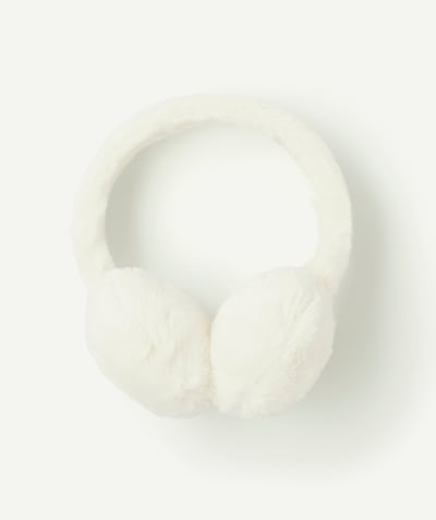 CategoryModel (8821760262286@2621)  - Cache-oreilles fille blanc tout doux