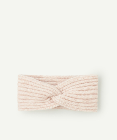 CategoryModel (8821760262286@2590)  - Bandeau tricoté fille en en fibres recyclées rose