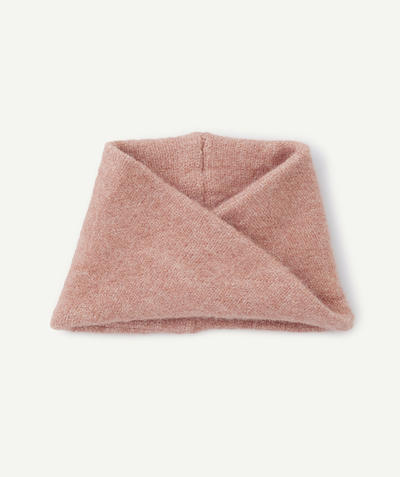 CategoryModel (8821753348238@44624)  - Snood bébé fille en fibres recyclées croisé rose