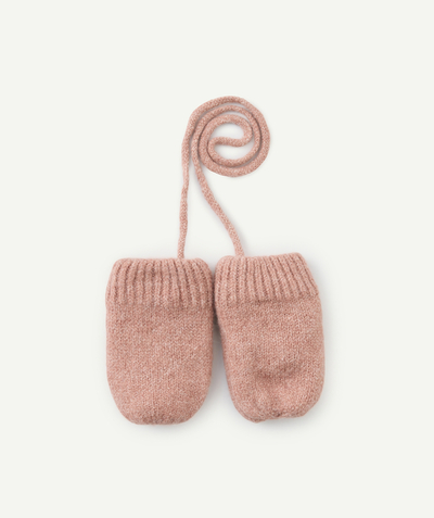 CategoryModel (8821754134670@245)  - Moufles bébé fille en fibres recyclées rose