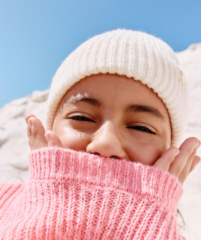 CategoryModel (8826175029390@163)  - bonnet beanie fille en fibres recyclées écru