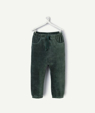 CategoryModel (8821758361742@10195)  - Pantalon sarouel bébé garçon en velours côtelé vert