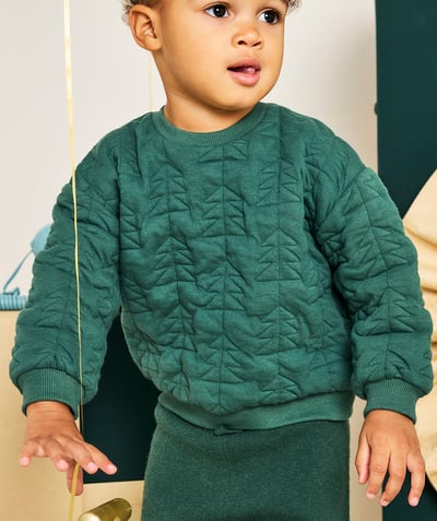 CategoryModel (8824830591118@94)  - Groen fleece sweatshirt voor babyjongens