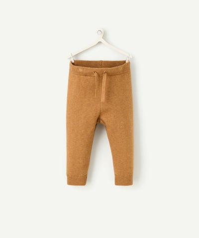 CategoryModel (8821755314318@1514)  - pantalon de jogging en maille bébé garçon en fibres recyclées marron