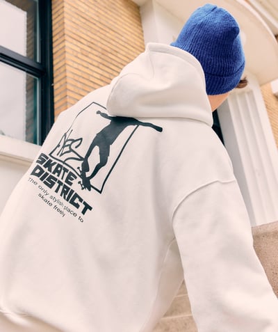 CategoryModel (8824667930766@342)  - Sweat garçon blanc à capuche