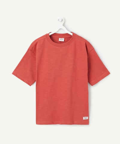 CategoryModel (8821761507470@9206)  - T-shirt met korte mouwen voor jongens in rood biokatoen