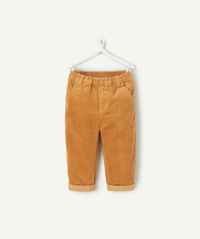 CategoryModel (8821752889486@4318)  - Pantalon relax bébé garçon en coton bio et velours côtelé camel