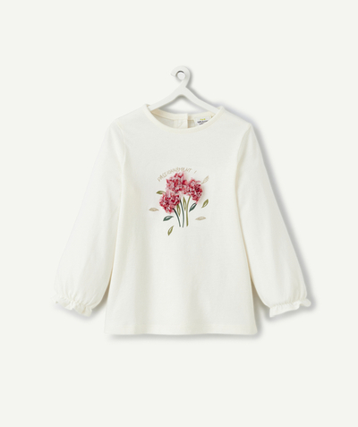 CategoryModel (8825354879118@28)  - T-shirt met lange mouwen en reliëfbloemen voor babymeisjes