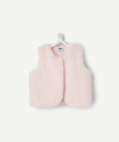 CategoryModel (8824928960654@266)  - Cardigan sans manches bébé fille rose pâle