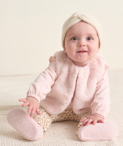 CategoryModel (8821752823950@492)  - Cardigan sans manches bébé fille rose pâle