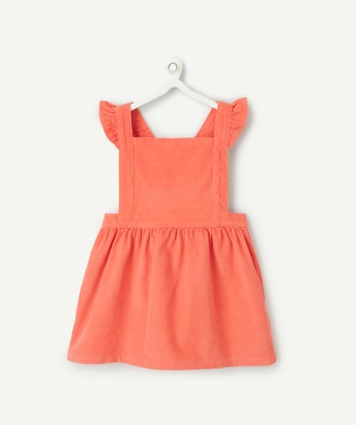 CategoryModel (8821752463502@414)  - Robe salopette bébé fille corail